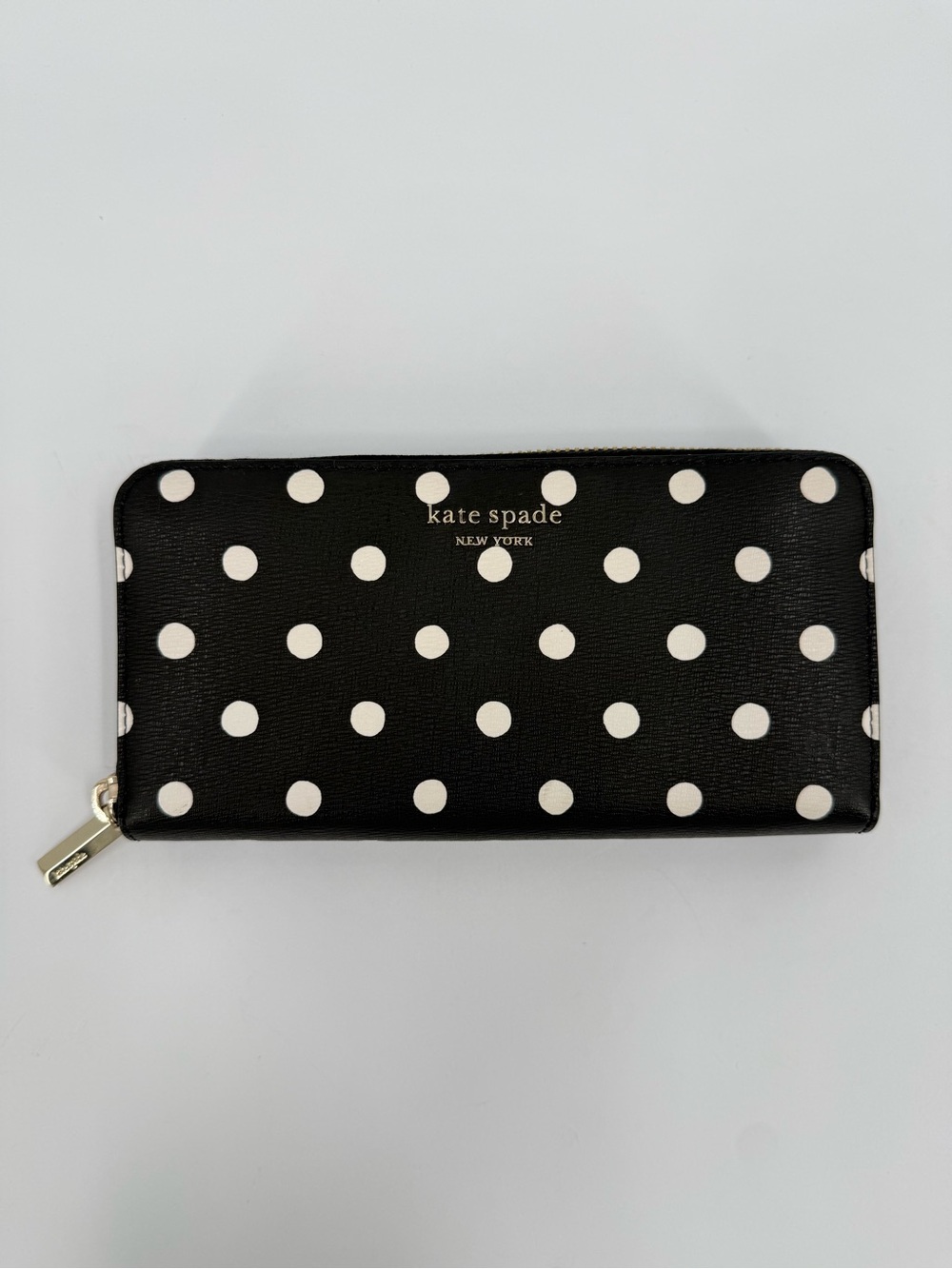 Kate Spade Spencer Sunshine Dot Zip Around Continental Wallet in Black Multi